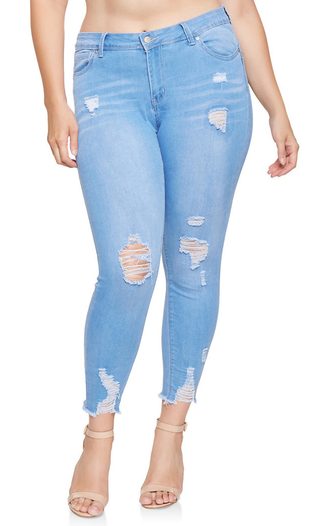 SZ60209 ripped distressed jeans